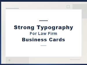 Bold Law Firm Business Card Typography That Commands Respect